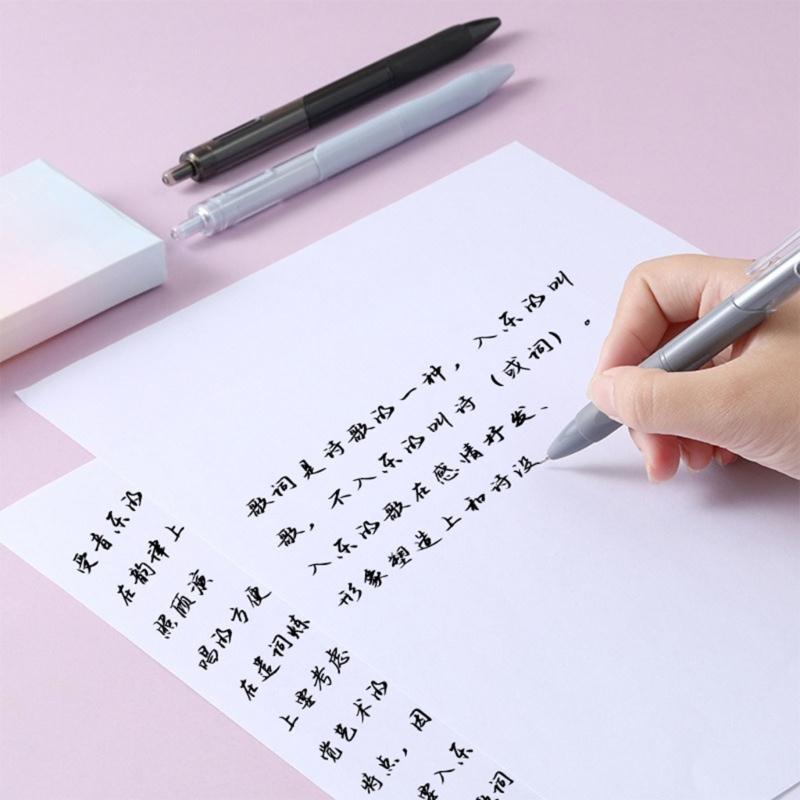 10x/Set 0,5 mm Einziehbarer Gelstift Neutralstift Schwarze Tinte Unterschriftenstift Leicht Schreibender Stift Schulbüromaterial