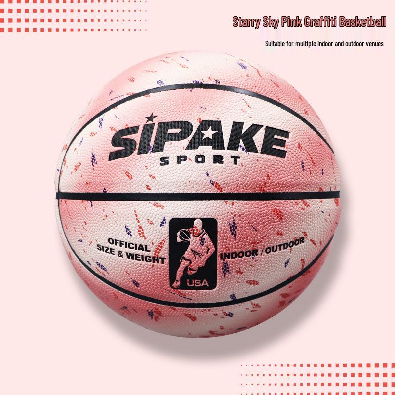 Moisture-Wicking Size 7 Adult & Size 5 Kids Non-Slip Basketball for Training and Competition