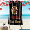 Custom NameSan Francisco 49ers Helmet. Beach Towel Soft Microfiber Summer Towel Quick Dry Absorbent Towel for Beach Swimming Pool Travel