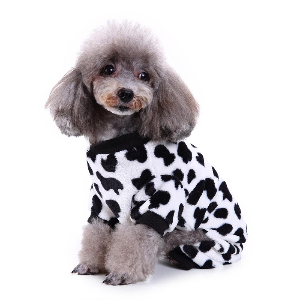 New Dogs Jumpsuit Pullover Cow Print Pajamas Pet Clothes Overalls For Small Dogs Cats Chihuahua Clothes Maltese Bulldog Onesies