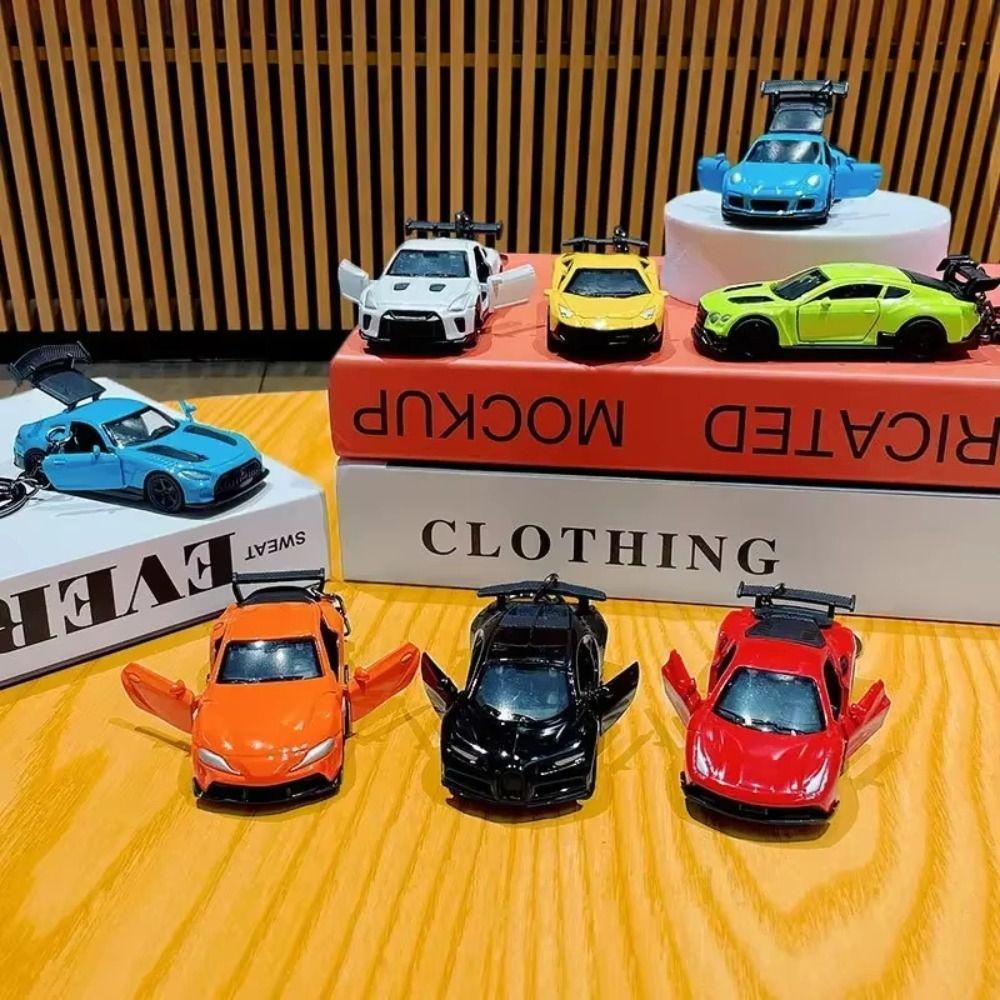 Creative Car Key Chain Mini Roadster Key Chain Hanging Schoolbag Pendant  Car Accessories