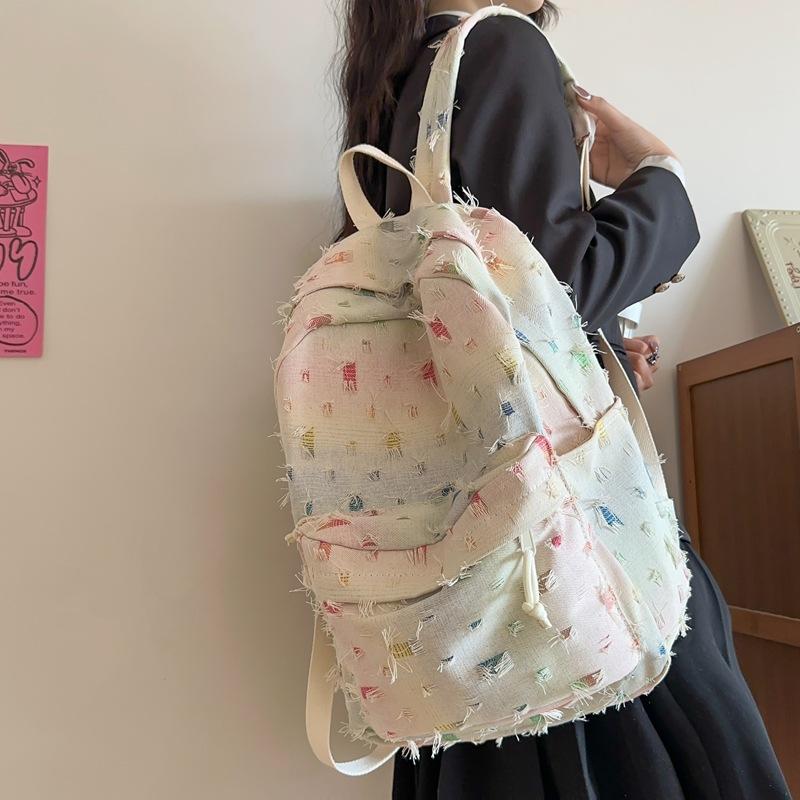 Little fresh literary soft girl student schoolbag Korean version casual simple daily commuting backpack