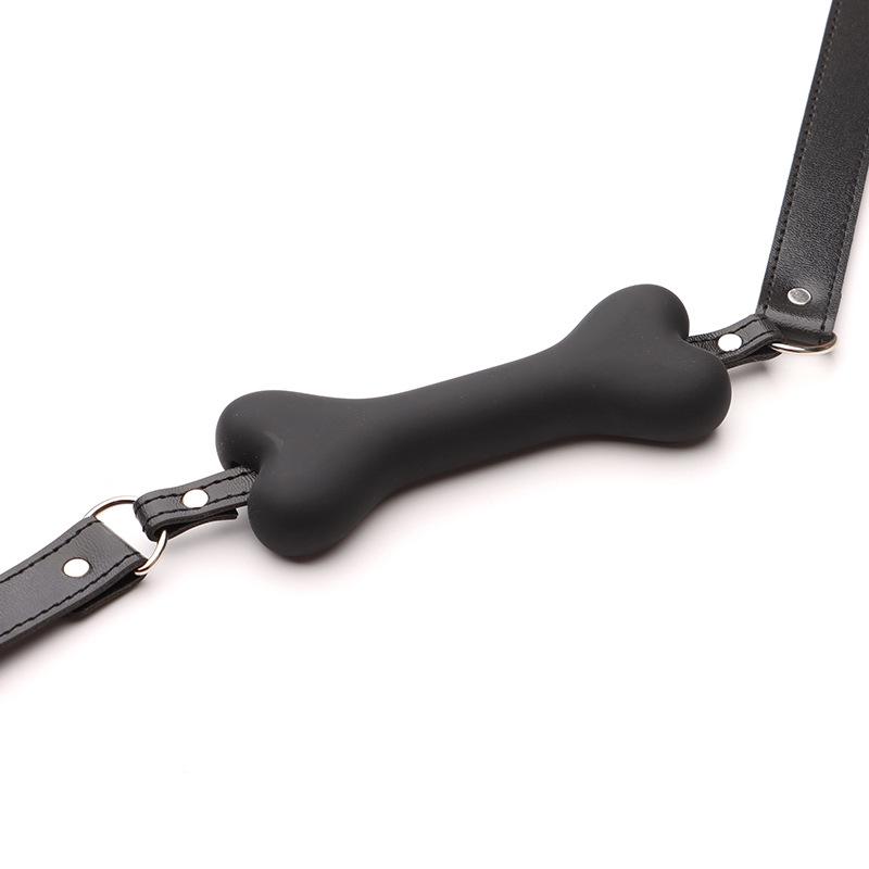 dailySex Toys For Soft Harness Mouth Silicone Dog Bone Ball Gag Open Mouth Gag Bondage Slave Gag Sex Products Women