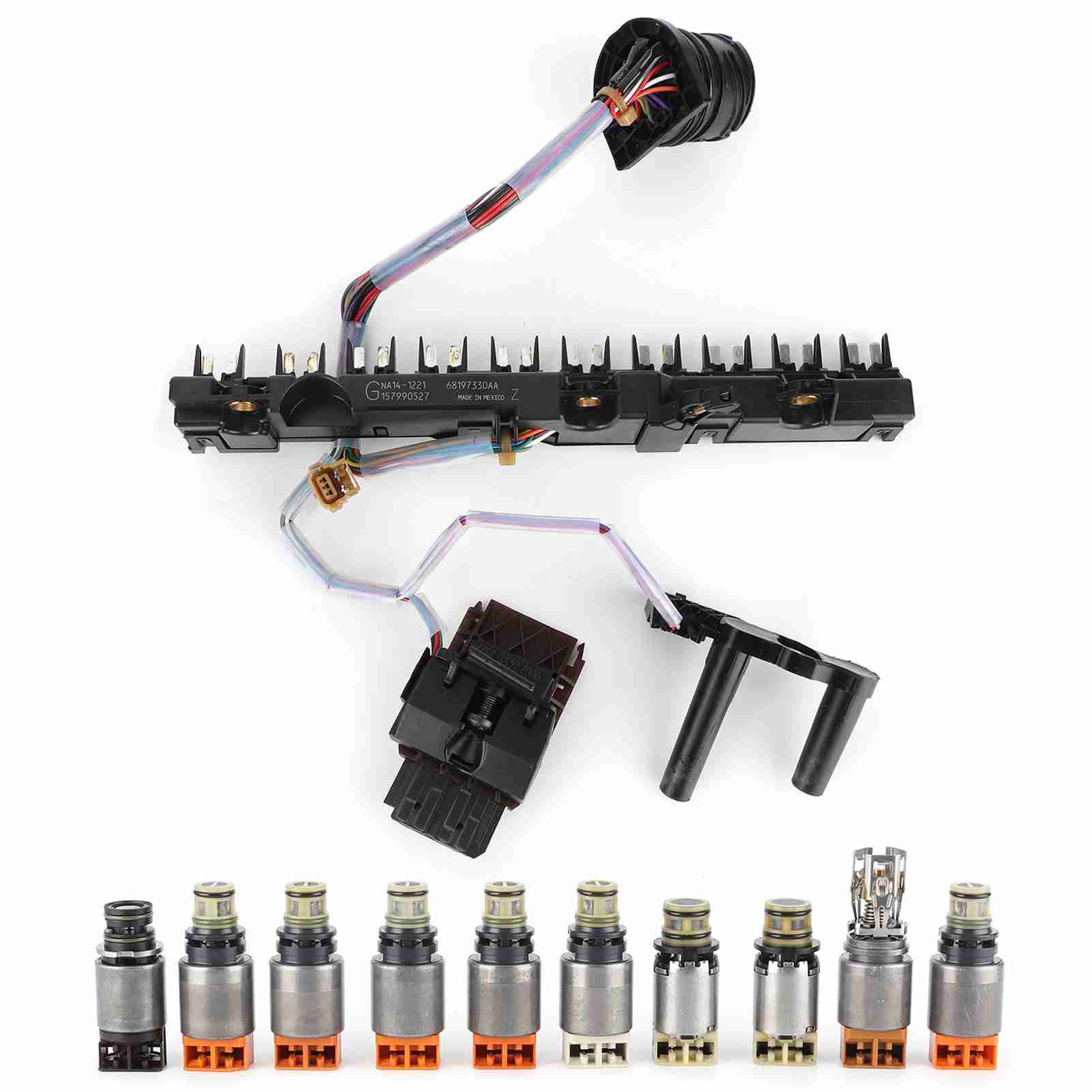 Neoglint Unisex 9‑Speed Transmission Valve Solenoid With Harness Kit 9Hp48 Fit For Landrover Range Rover Evoque Discovery