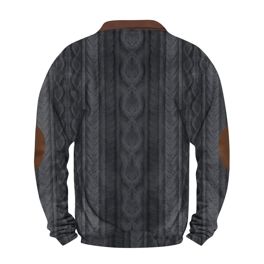 Men's Retro Casual Gradient Printed Sweatshirt