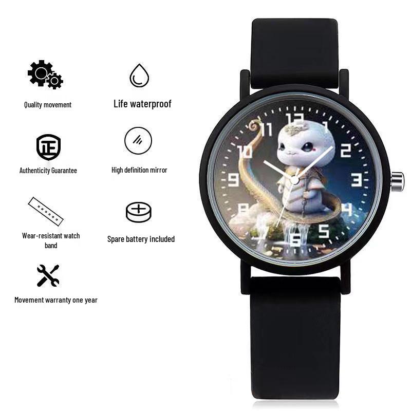 Twelve Zodiac Quartz Watch: Trendy and Minimalist Design for Women, Children, and Students