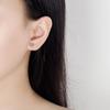 925 Sterling Silver Elegant Cute Hollow Love Stud Earrings Birthday Party Anniversary Gift