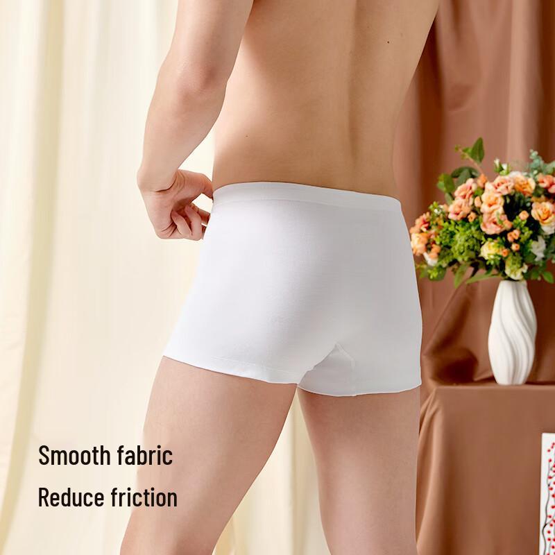 Yiershuang Men's 140-Count Long-Staple Cotton Boxer Briefs
