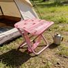 Roze Kersentuin Patroon Campingstoel Buiten Draagbaar Opvouwbaar Krukje met Schouderband Mesh Zak Lichtgewicht Vissen Picknick Stoel