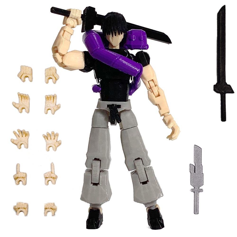 3D Printed Jujutsu Kaisen Ryomen Sukuna Anime Multi-Jointed Shapeshift Toys Action Figures Mannequin Model Ornaments Gifts