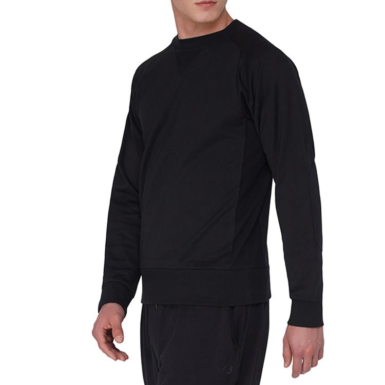 Y-3 Large Back Logo Cotton Sweatshirt Men Tops Black S13583
