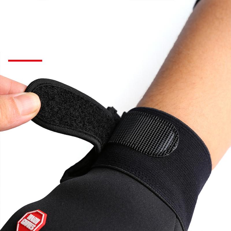 Men Women Winter Warm Riding  Gloves Fleece Lined Zipper Waterproof Windproof Touchscreen Full