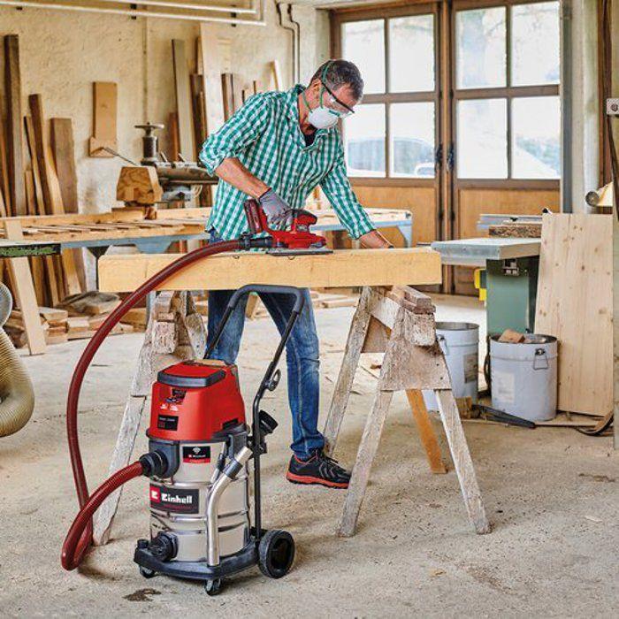 Einhell professional aspirateur eaux et poussières tp-vc 36/30 s auto-solo pxc (36v) livré sans batterie ni chargeur