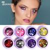 TEAYASON Harajuku Zima Malun Laser-Pailletten im europäischen und amerikanischen Stil, leuchtendes Puder-Schönheits-Make-up, Musikfestival-Make-up