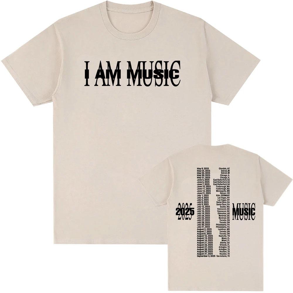 

Playboi Carti I Am Music 2025 Tour Футболка з коротким рукавом літня з круглим вирізом бавовняна м яка високоякісна футболка для чоловіків з принтом XL