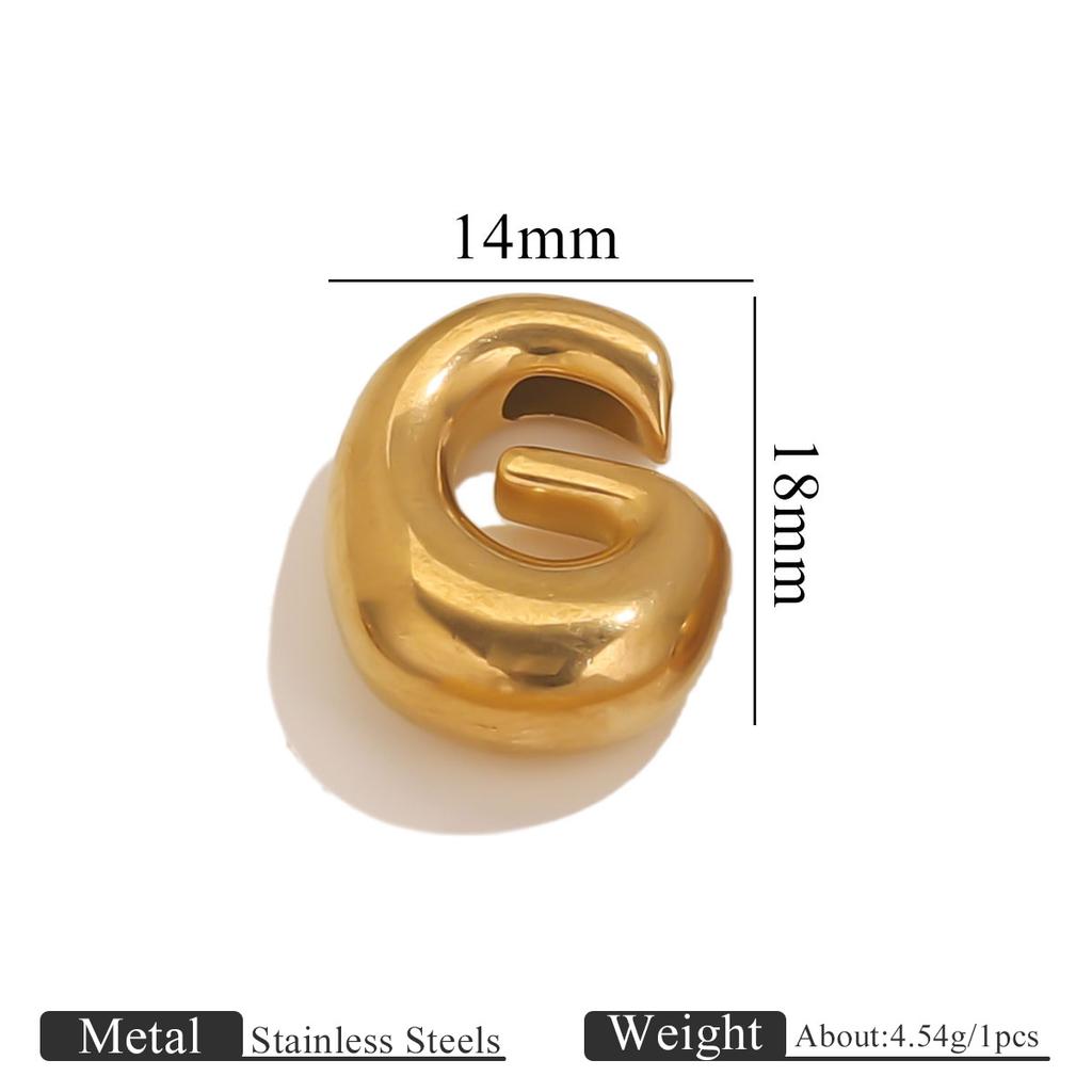 5 Stück Edelstahl 18K PVD-beschichtet A bis Z Englische Buchstaben Anhänger DIY Wasserdichter Schmuck Geschenk Handgefertigtes DIY Zubehör