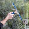 Window Cleaning Kit  Squeegee And Microfibre Window Cleaner - Car Cleaning Kit - 2-in-1 Combi Non-streak Glass Scrubber And Rubber Wiper