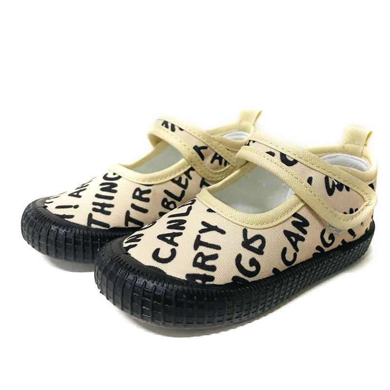 

Повседневная обувь для девочек Zapatillas 2024 Весна Новые минималистичные цветочные детские туфли Повседневные парусиновые туфли для девочек Легкие туфли с неглубоким носком для малышей Tenis 21 insole12.5cm