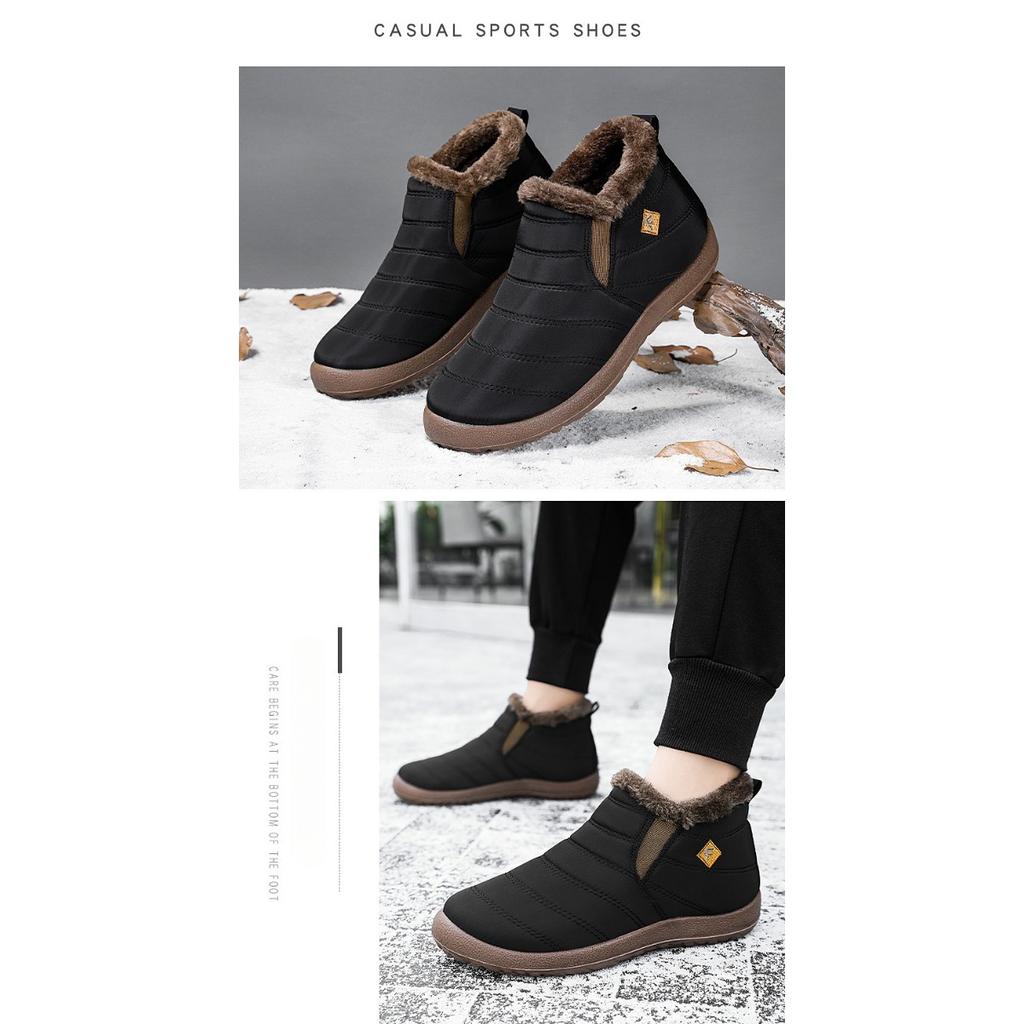 Cotton Boots, Snow Boots, Oversized Warm Boots with Thick Fleece Cotton Boots, High Top Cold Resistant Boots