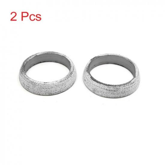 2PCS 65mm Inner Dia Exhaust Pipe Header Manifold Downpipe Donut Gasket