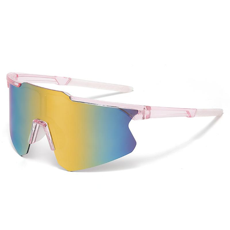 Cross Border New Men's Women's Fashionable Sunglasses Windproof Outdoor Sports Colorful Eye Protection Bicycle Riding Glasses