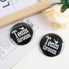 1-12pcs Bachelor Party Badge Pins Team Groom/Groom To Be Buttons Pins Decoration Men Groomsman Accessory Wedding Ideas Gifts