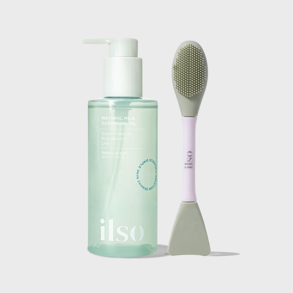 Ilso Natural Mild Cleansing Oil 200ml + Dual Clean Brush NONE