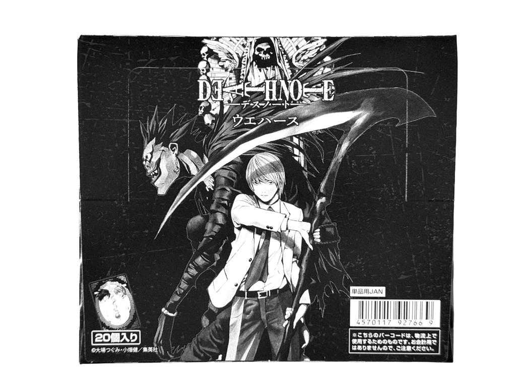 BANDAI DEATH NOTE Wafer Card Collection 20 Packs Box Japan