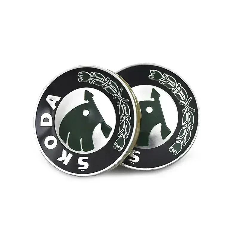 56mm 60mm 65mm Kovová středová krytka kola auta Styling pro SKODA Fabia Rapid Kodiaq RS Superb Kamiq Octavia A7 Tour Yeti Karoq