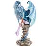 Blue Fairy Keeper Dragon Figurine