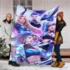 1pc Game L-Lol Theme Blanket - Digital Print, Polyester, Cozy for All Seasons, Perfect for Outdoor, and Travel