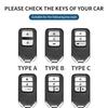 Car Key Case Cover Protection Shell For Honda Civic CRV HRV Accord Pilot Fit Freed Vezel Odyssey 2018-2022 EX EXL Smart Keyless