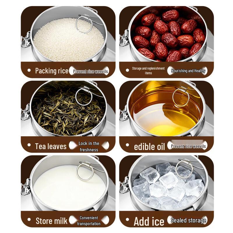 Food-Grade 304 Stainless Steel Storage Barrel