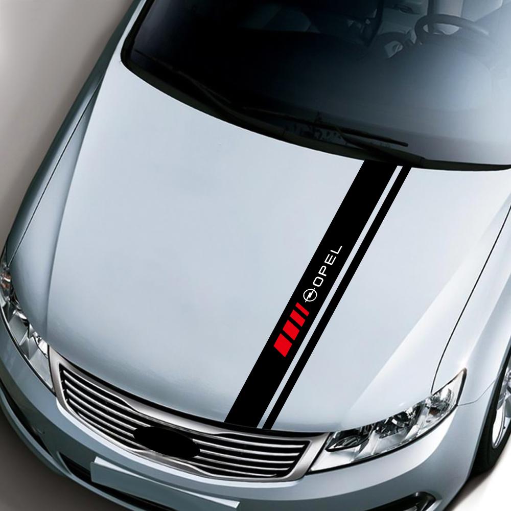 Car Body Hood Covers WRC Stripe Stickers Vinyl Racing Sports For Opel Astra H G J Insignia Mokka Zafira Corsa Vectra C D Antara