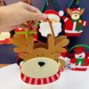 1-10PCS Christmas Felt Candy Bags Cartoon Apple Pouch Santa Sack Kids Gift Packaging Bag Xmas Tree Holiday Decoration