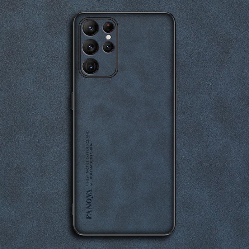 Luxury PU Leather Case For Samsung Galaxy S22 S21 Plus S22 Ultra Cover Silicone Phone Case For Samsung S21 Ultra S22 Plus Coque