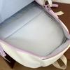 Sweet and cool girl schoolbag high value college style primary and secondary school students letter embroidery backpack men