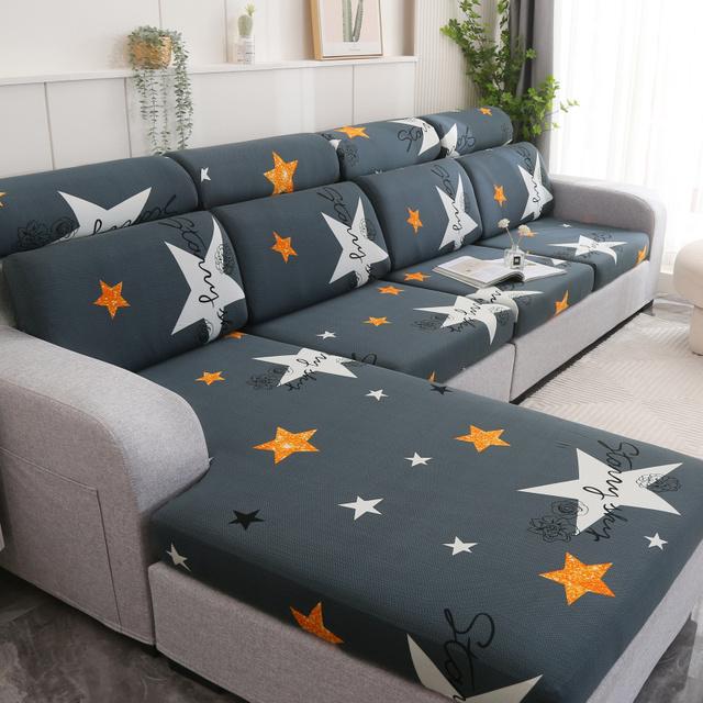 Чехол для дивана с цветочным принтом, чехол для углового дивана, эластичный чехол для стула, чехол для дивана, защита для мебели 1/2/3/4 места 45x45cm pillowcase