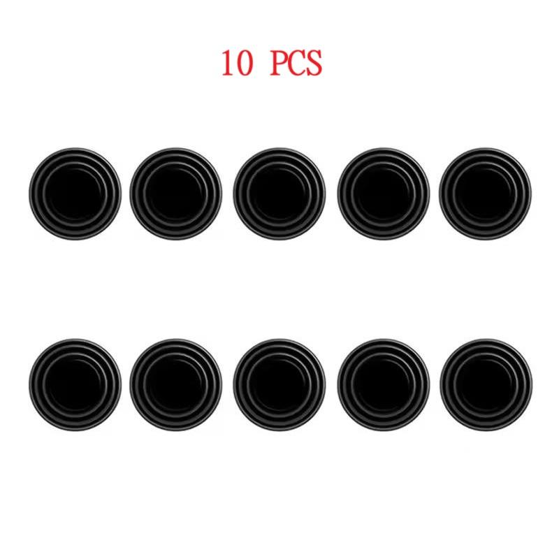 Car Door Anti-Shock Pads Universal Door Hood Trunk Black Noise Reduction Collision Protection Self-Adhesive Silicone Buffer Pads