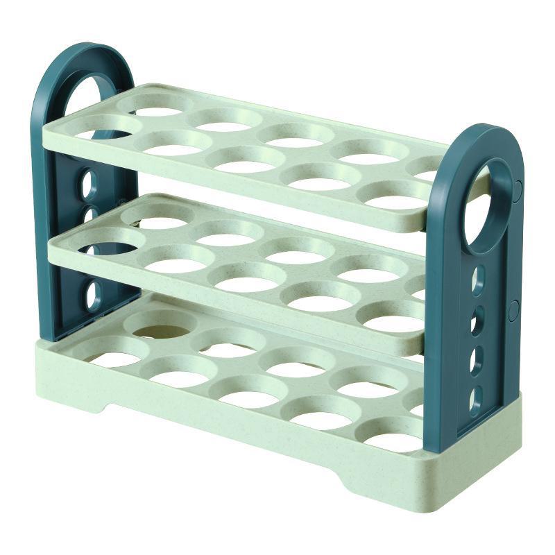 Refrigerator Door Egg Storage Tray - Food Grade Flip Lid Fresh-Keeping Box