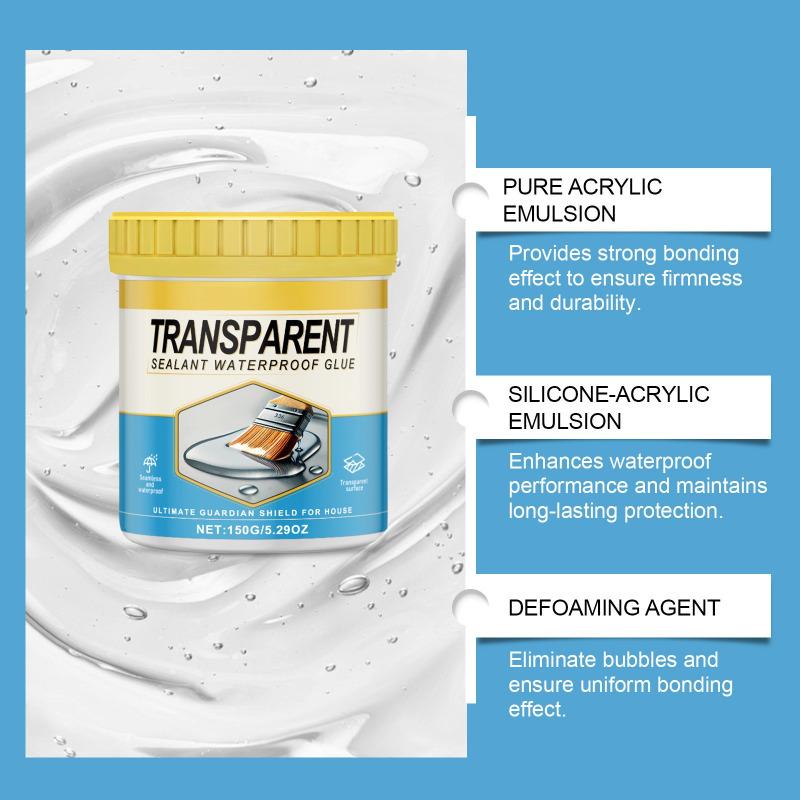 Transparent Sealing Waterproof Glue Kitchen Bathroom Leakage Home Crack Repair Multifunctional Invisible Leakproof Sealant