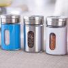 Stainless Steel Seasoning Bottle Peppercorn Seasoning Bottle Outdoor Barbecue Tools Porous Rotating Lid Seasoning Bottle