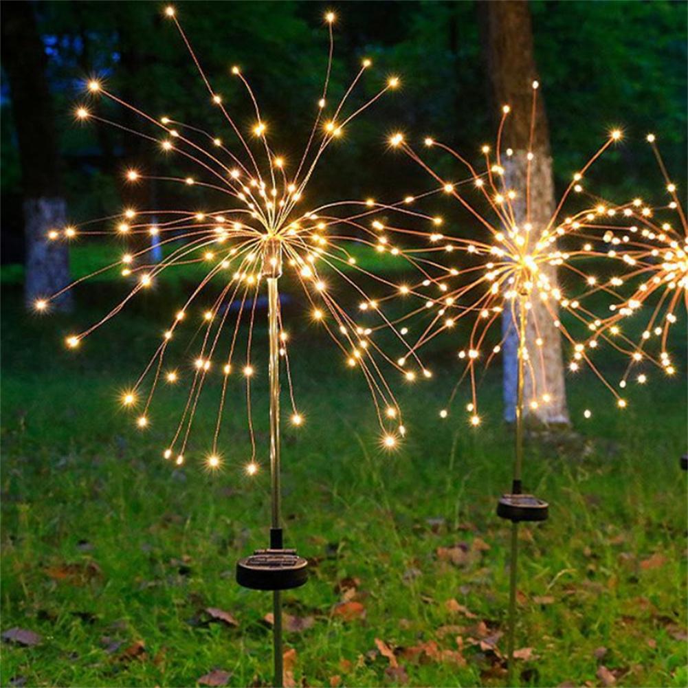 Solar Firework Light 90/120/150 LED Lights Outdoor Firework Solar Garden Decorative Lights Waterproof