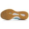 Li Ning Table Tennis Cushioning Slip Resistant Abrasion Resistant Low Top Training Shoes Unisex White Blue APTP002-2