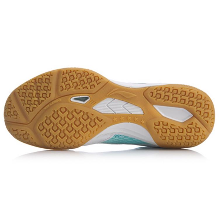 Li Ning Table Tennis Cushioning Slip Resistant Abrasion Resistant Low Top Training Shoes Unisex White Blue APTP002-2