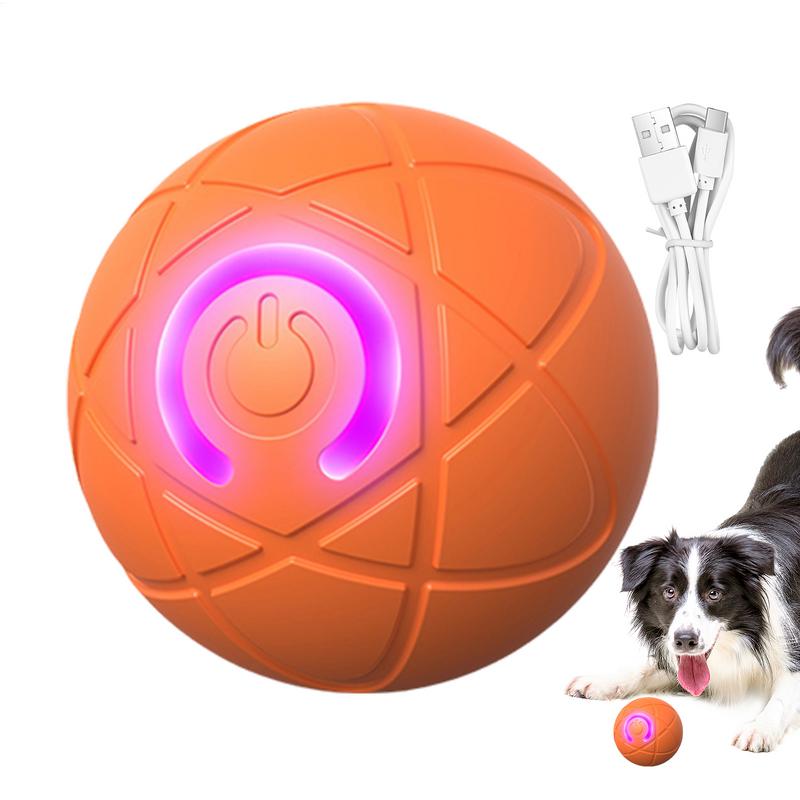 Pet Automatic Rolling Ball Toy Shaky Ball Toy for Dogs Auto Rolling Ball Toys for Puppy USB Rechargeable Interactive Dog Toys
