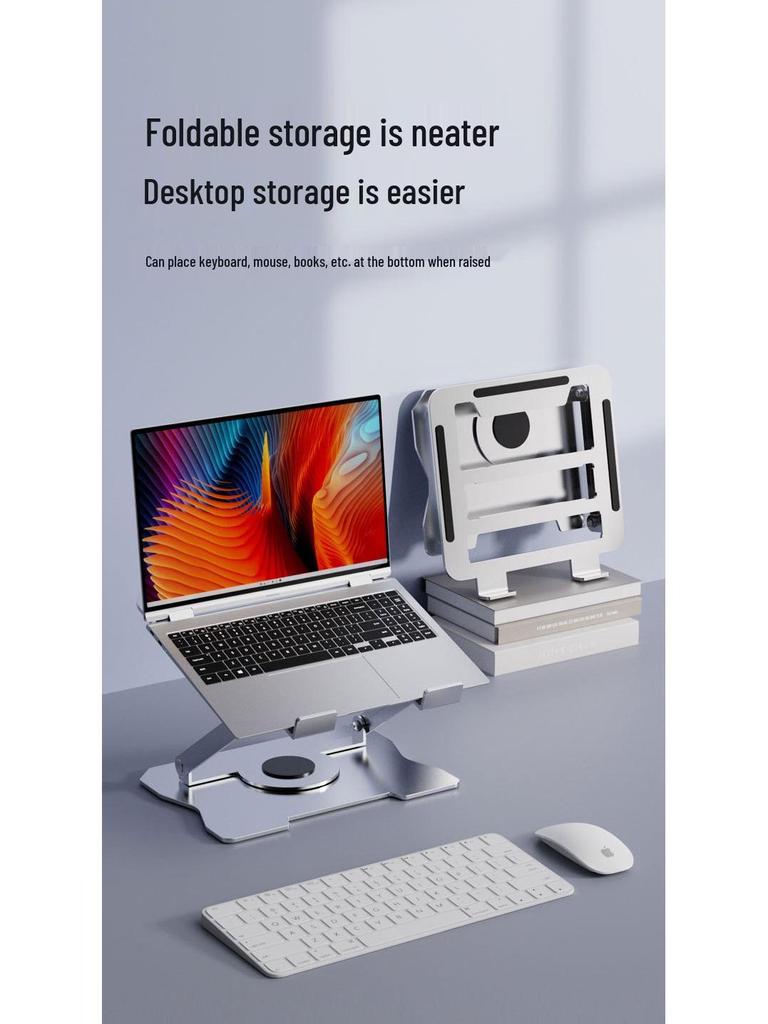 Rotatable Foldable Metal Laptop Stand & Cooling Rack
