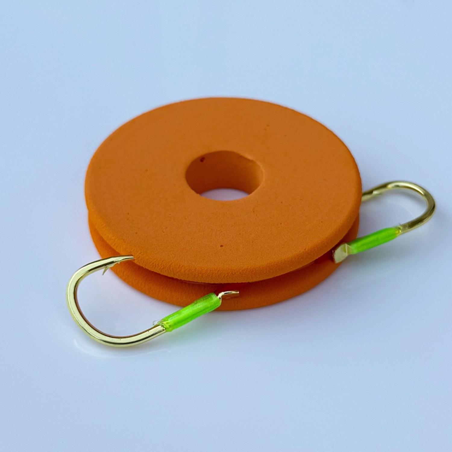 Двойной крючок без узлов и зазубрин 4X Усиленный Черный Поводок, Безсвинцовая оснастка для карпа-травянки для троллинга на крупную рыбу Size 17 4X Gold Hook (Strengthened Line 14)