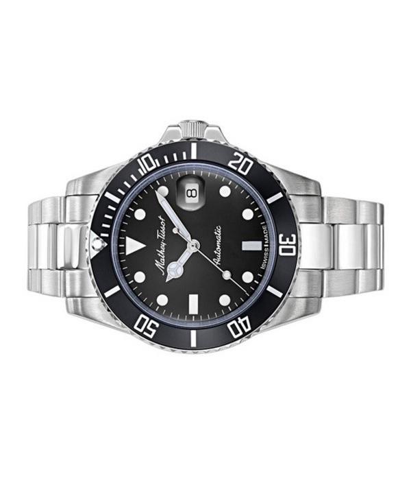Mathey-Tissot Pánské hodinky Mathy Vintage Automatic Stainless Steel Black Dial H901ATN