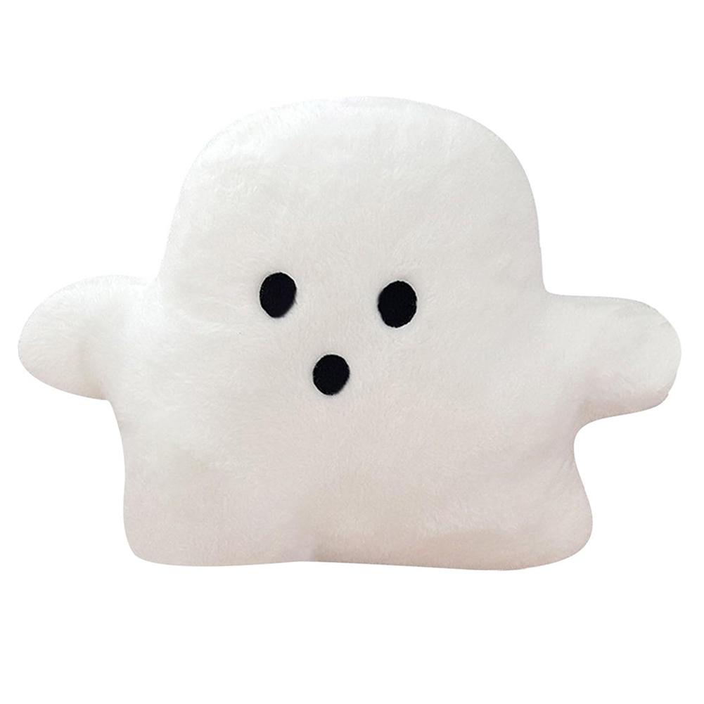 Подушка-призрак на Хэллоуин плюшевая игрушка подушка-призрак симпатичное украшение в форме привидения домашний диван декоративная жуткая подушка на Хэллоуин белый 6227₽
